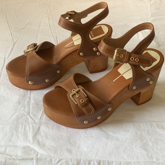 Dolce Vita Yandy Heels Cognac Leather US7.5 - Picture 2 of 13